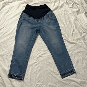 Old Navy Boyfriend Full Panel Maternity Jeans Size 12L